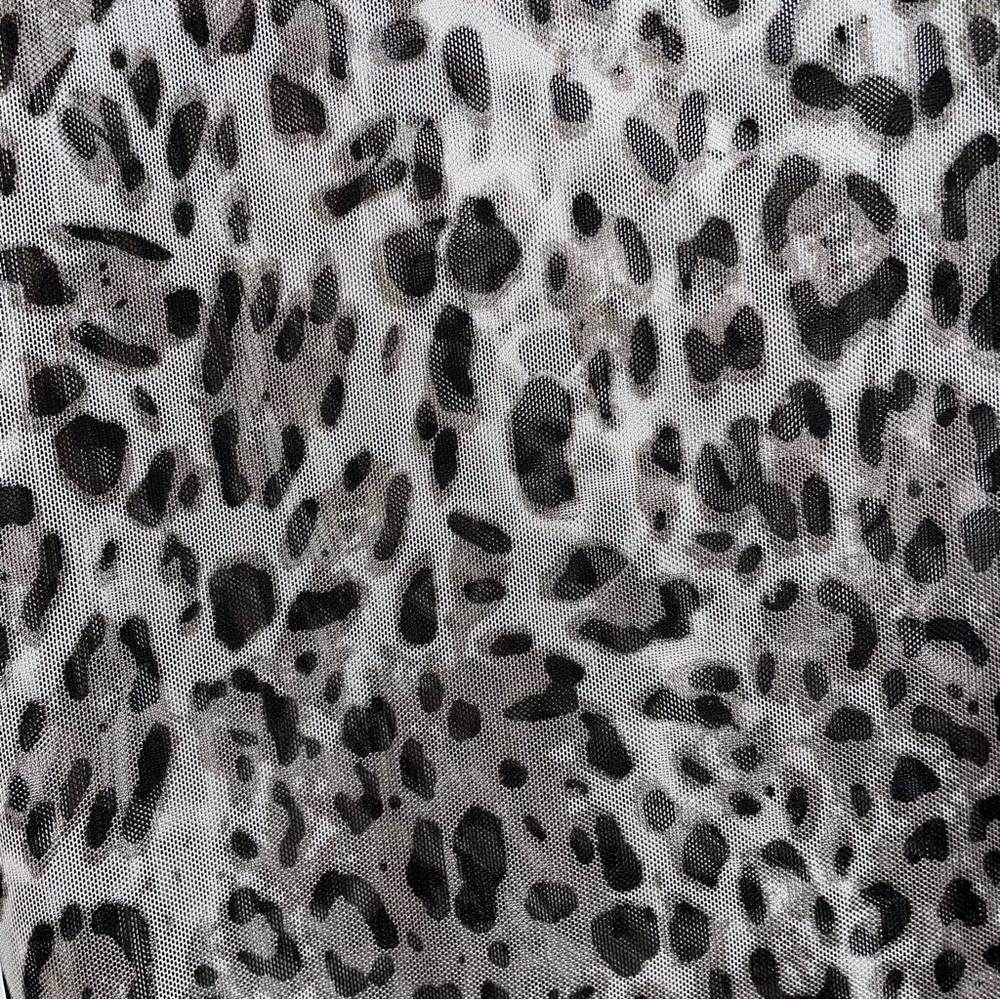 Ten Sixty Sherman Leopard Print Mesh Turtleneck T… - image 5